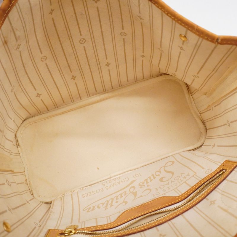 Louis Vuitton Tote Bag Damier Azure Neverfull PM N51110 White Ladies