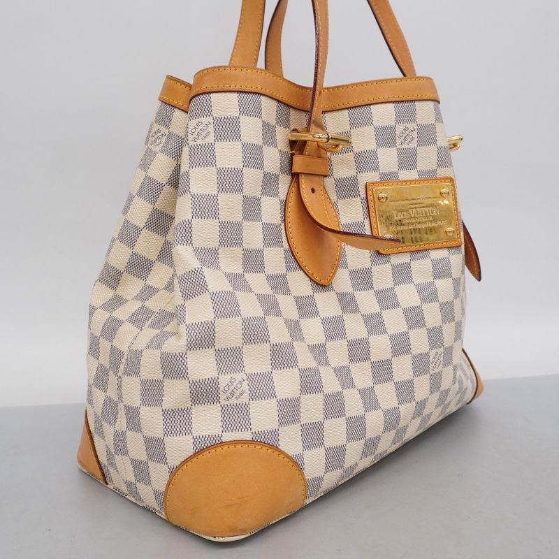 Louis Vuitton Tote Bag Damier Azure Hampstead MM N51206 White Women's