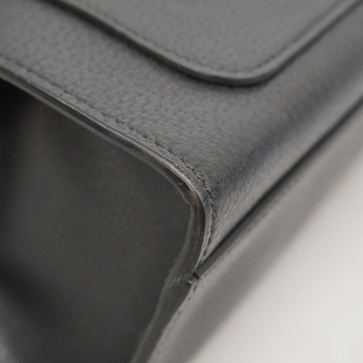 Gucci Handbag Sherry Line Totem 505342 Leather Black Gold Hardware