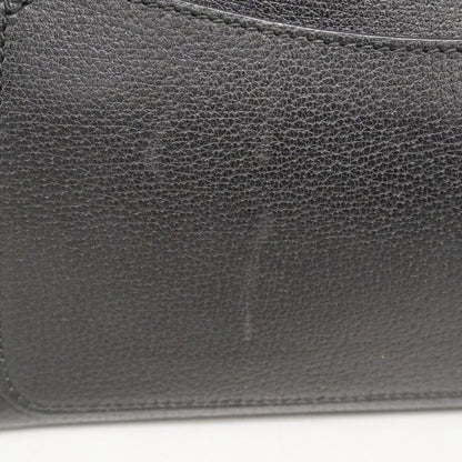 Gucci Handbag Sherry Line Totem 505342 Leather Black Gold Hardware