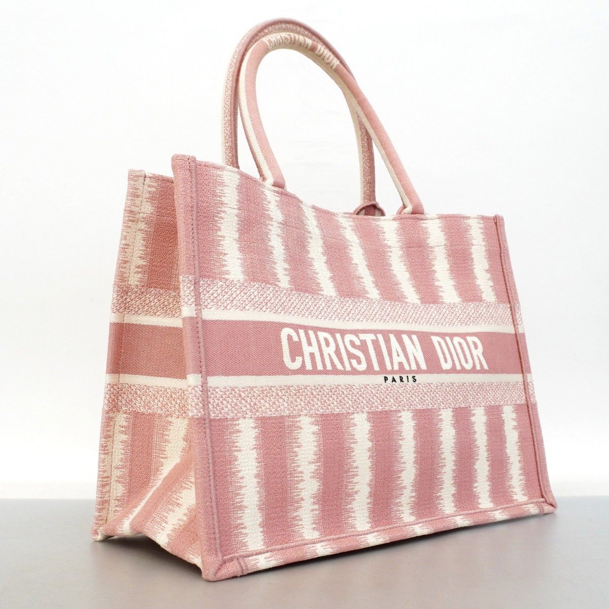 Christian Dior Tote Bag Book Tote Canvas Pink [Used] Women's