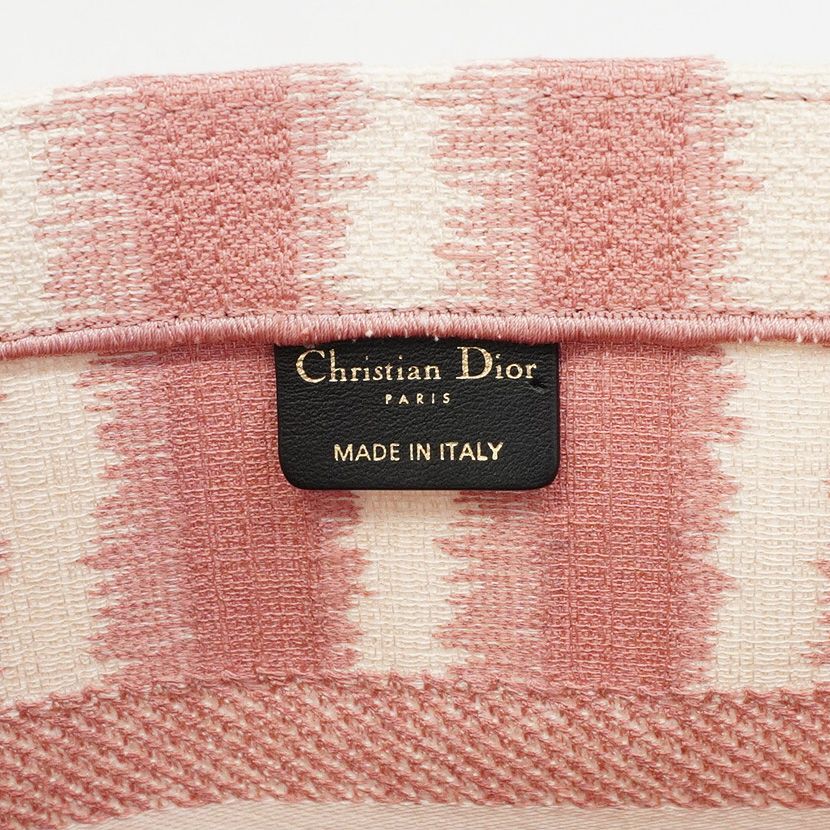 Christian Dior Tote Bag Book Tote Canvas Pink [Used] Women's