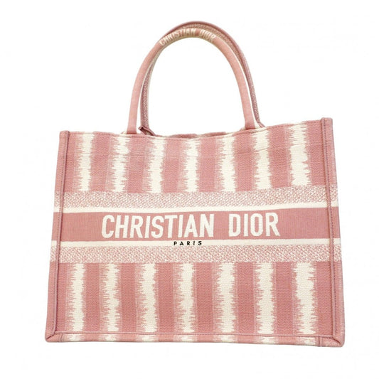 Christian Dior Tote Bag Book Tote Canvas Pink [Used] Women's
