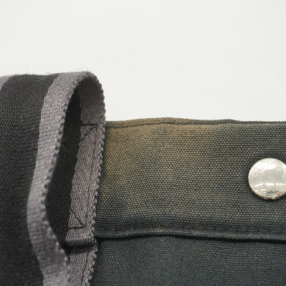 Hermes Tote Bag Fool toe GM Canvas Black Silver Hardware [Used] Women's