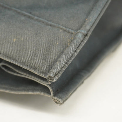 Hermes Tote Bag Fool toe GM Canvas Black Silver Hardware [Used] Women's