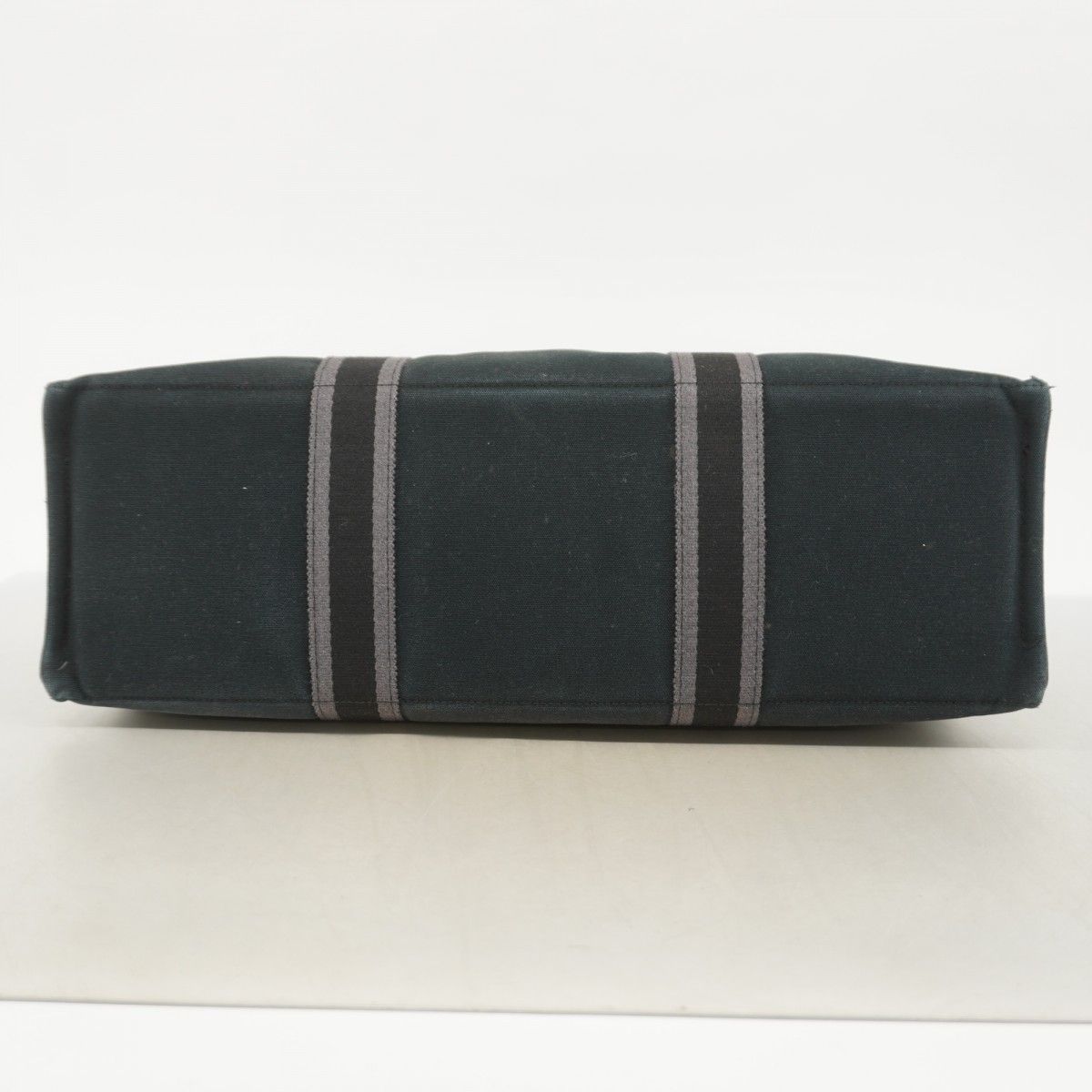 Hermes Tote Bag Fool toe GM Canvas Black Silver Hardware [Used] Women's