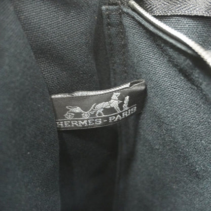 Hermes Tote Bag Fool toe GM Canvas Black Silver Hardware [Used] Women's