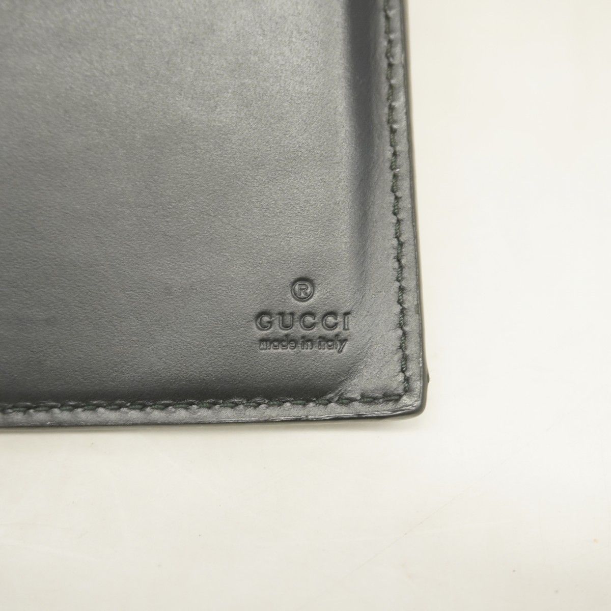 Gucci Long Wallet Guccissima 233154 Leather Black Silver Hardware