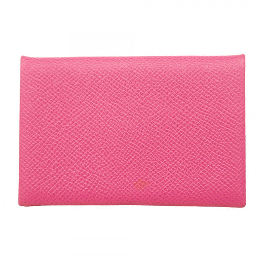 Hermes Coin Case Calvi Vaux Epson Magnolia Silver Hardware D engraved