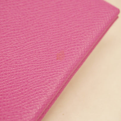 Hermes Coin Case Calvi Vaux Epson Magnolia Silver Hardware D engraved