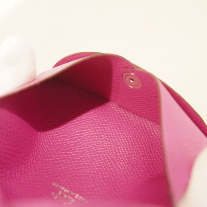 Hermes Coin Case Calvi Vaux Epson Magnolia Silver Hardware D engraved