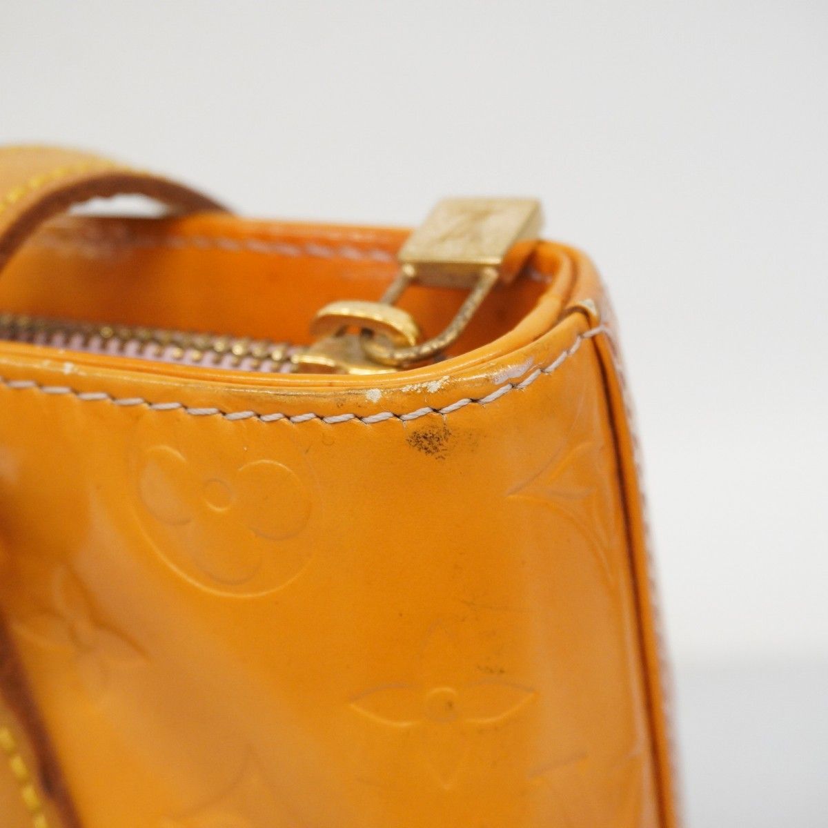 Louis Vuitton Tote Bag Vernis Houston M91054 Rose [Used] Women's