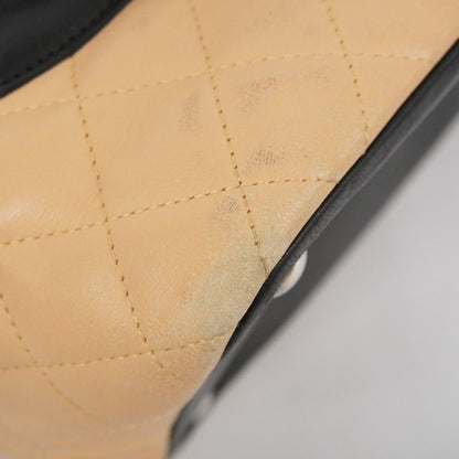 Chanel Tote Bag Cambon Lambskin Beige Silver Hardware [Used] Women's