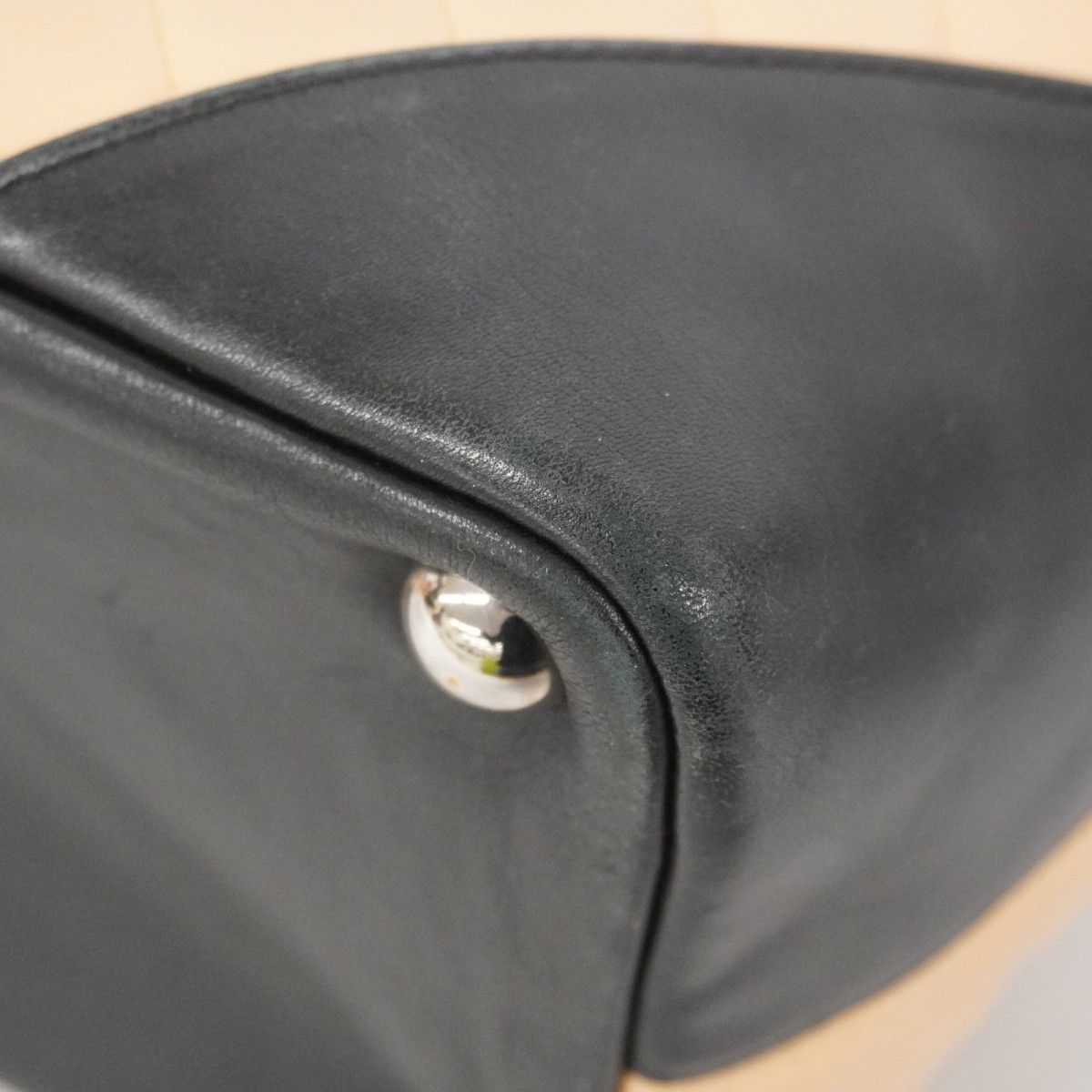 Chanel Tote Bag Cambon Lambskin Beige Silver Hardware [Used] Women's