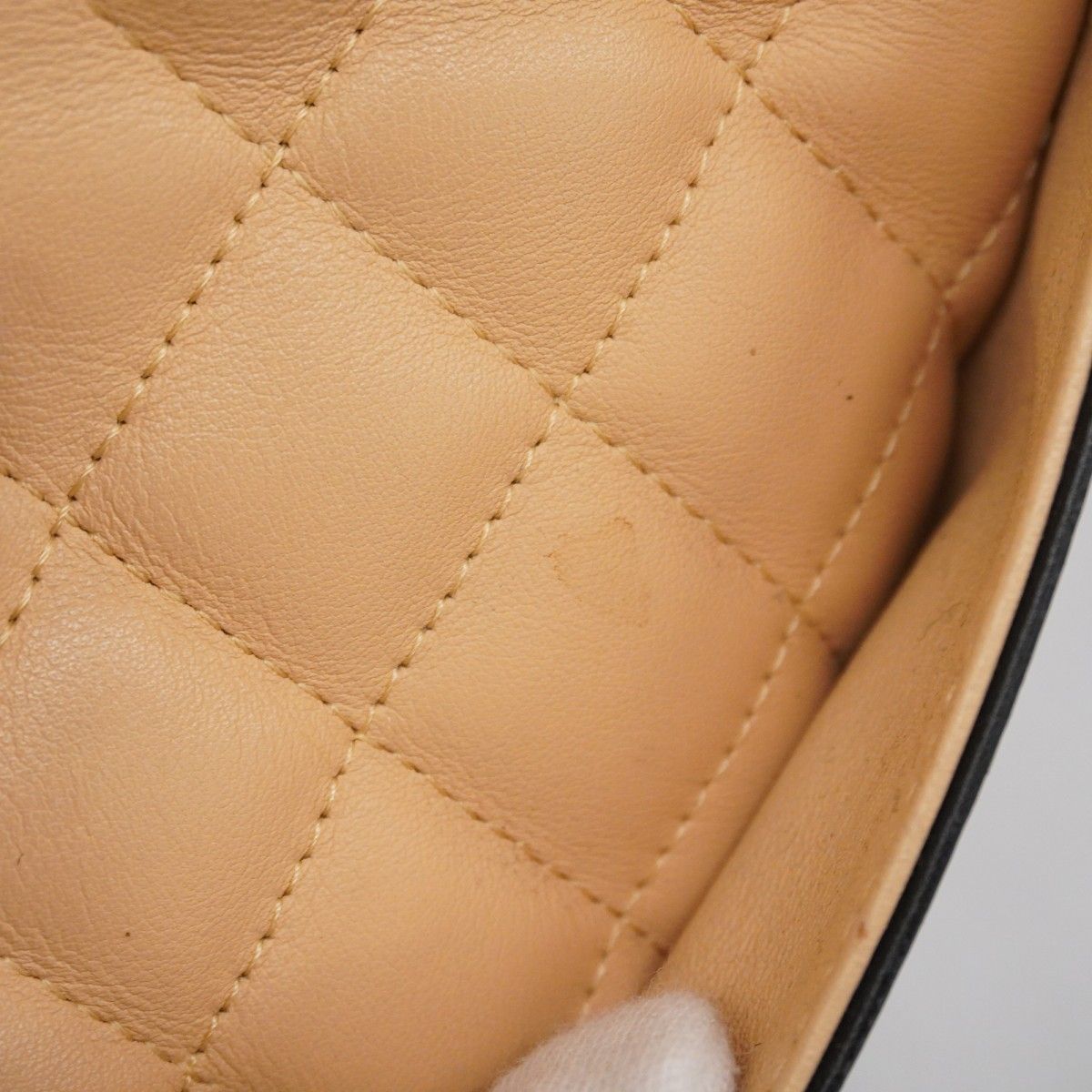 Chanel Tote Bag Cambon Lambskin Beige Silver Hardware [Used] Women's