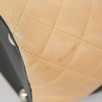 Chanel Tote Bag Cambon Lambskin Beige Silver Hardware [Used] Women's
