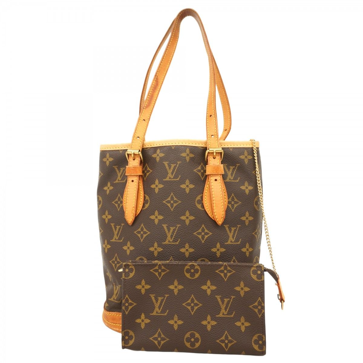 Louis Vuitton Tote Bag Monogram Bucket PM M42238 Brown [Used] Women's