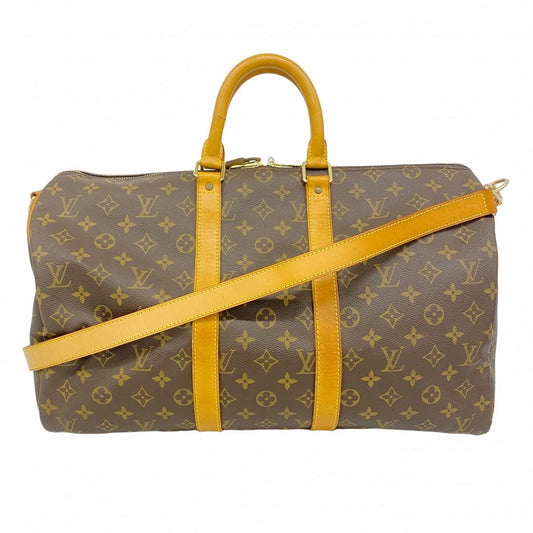 Louis Vuitton Boston Bag Monogram Keepall Bandouliere 45 M41418 Brown