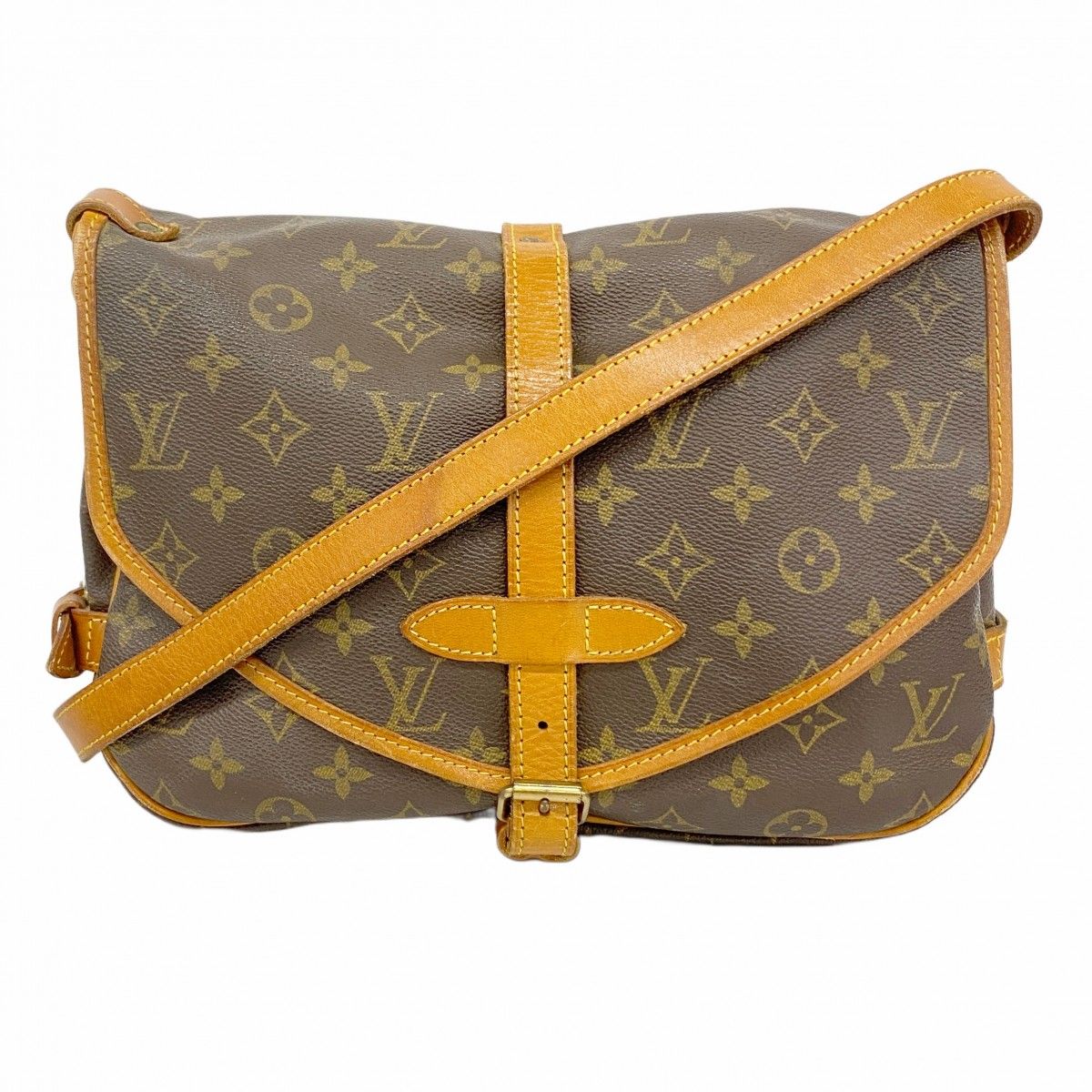 Louis Vuitton Shoulder Bag Monogram Saumur 30 M42256 Brown [Used]