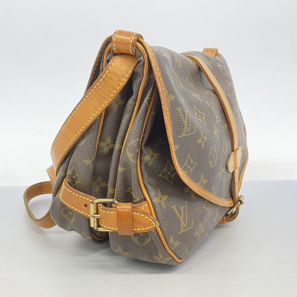 Louis Vuitton Shoulder Bag Monogram Saumur 30 M42256 Brown [Used]