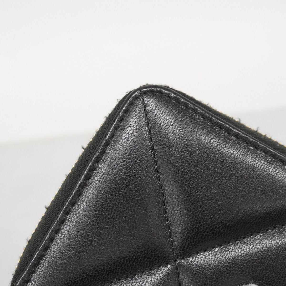 Chanel Wallet Chanel 19 Lambskin Black Gold Hardware [Used] Women's