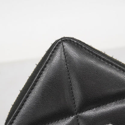 Chanel Wallet Chanel 19 Lambskin Black Gold Hardware [Used] Women's