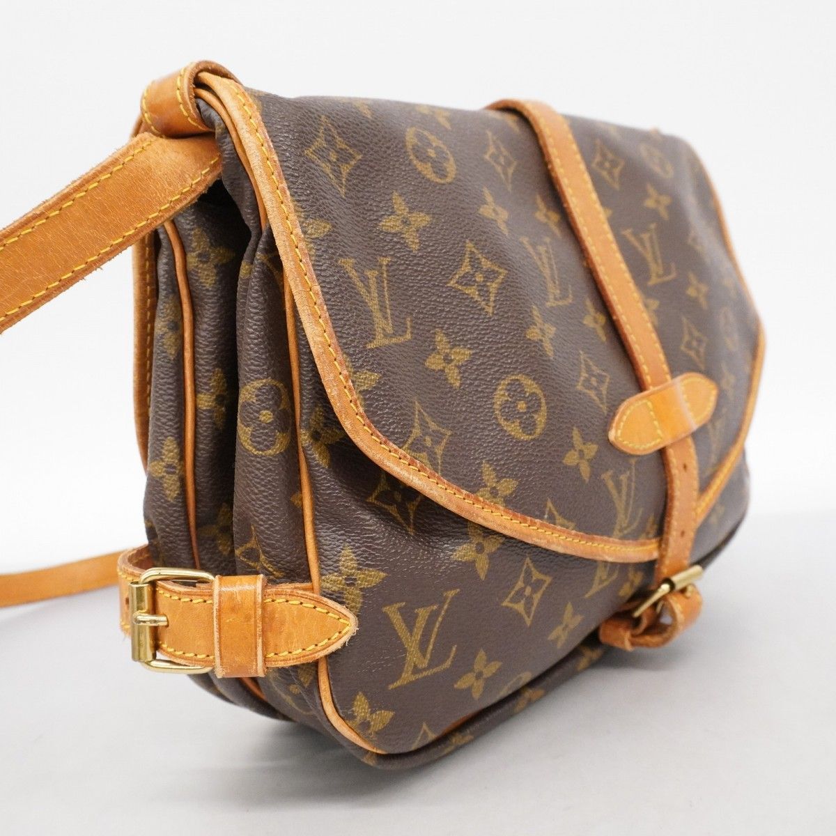 Louis Vuitton Shoulder Bag Monogram Saumur 30 M42256 Brown [Used]