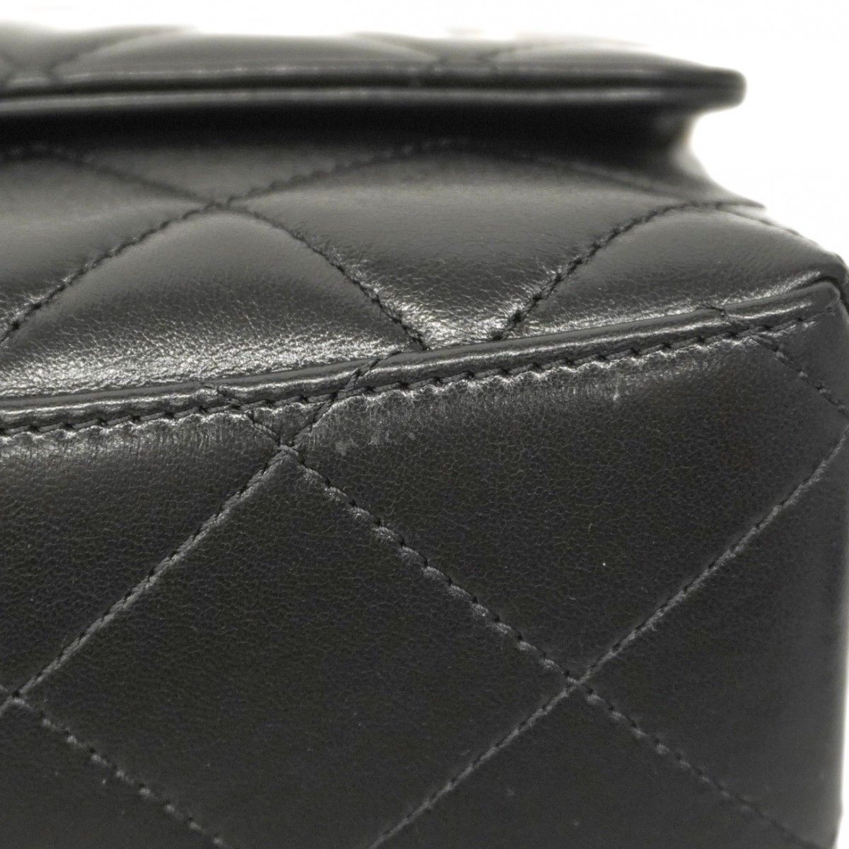 Chanel Handbag Matelasse Leather Chain Black Gold Hardware 2way Bag