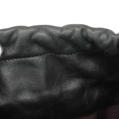 Chanel Shoulder Bag Lambskin Black Champagne Gold Hardware [Used]