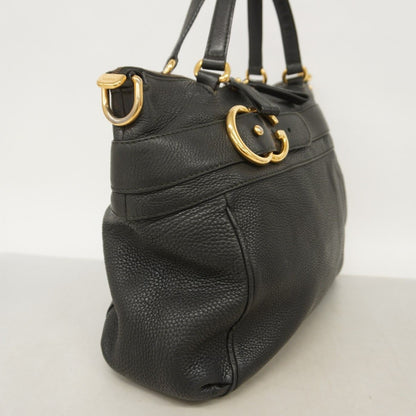 Gucci Tote Bag 269963 Leather Black Gold Hardware [Used] Women's