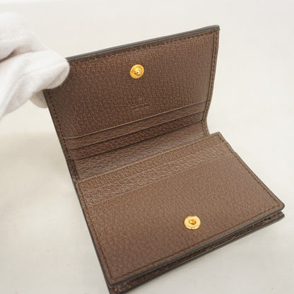 Gucci Wallet Ophidia 523155 PVC Brown Gold Hardware [Used] Women's