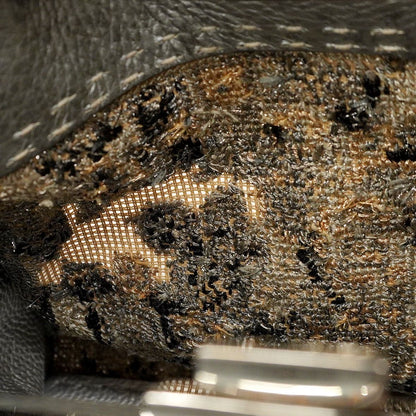 Fendi Handbag Peekaboo Canvas Leather Silver Silver Hardware 2way Bag