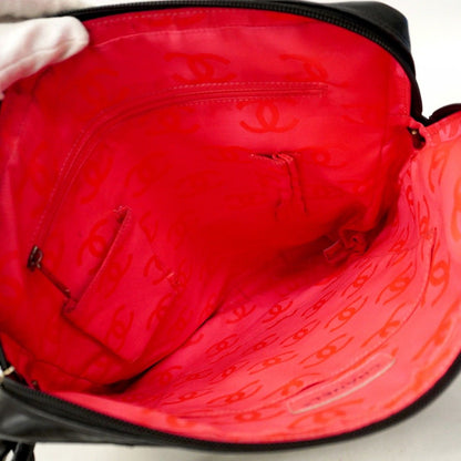 Chanel Shoulder Bag Cambon Lambskin Black Silver Hardware [Used]