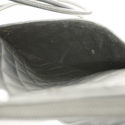 Chanel Shoulder Bag Cambon Lambskin Black Silver Hardware [Used]