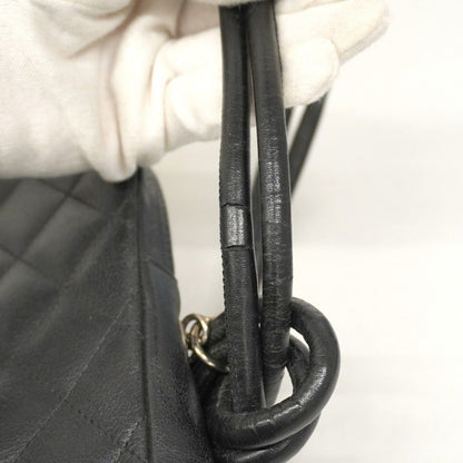 Chanel Shoulder Bag Cambon Lambskin Black Silver Hardware [Used]