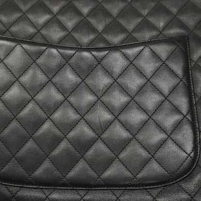 Chanel Shoulder Bag Cambon Lambskin Black Silver Hardware [Used]