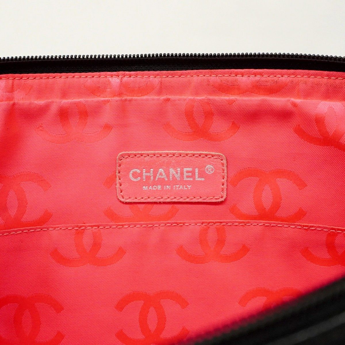 Chanel Shoulder Bag Cambon Lambskin Black Silver Hardware [Used]