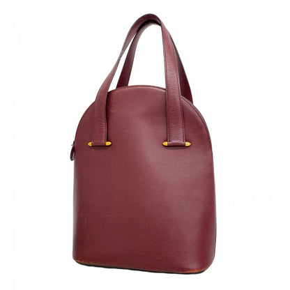 Cartier Handbag Must Leather Bordeaux Gold Hardware [] Ladies