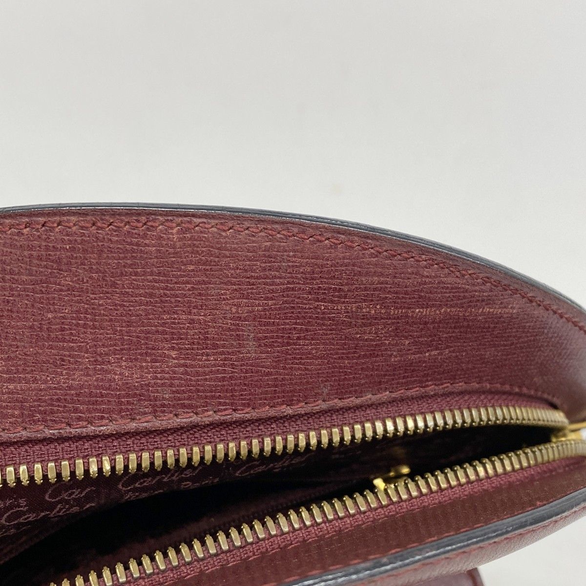 Cartier Handbag Must Leather Bordeaux Gold Hardware [] Ladies