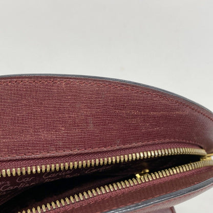 Cartier Handbag Must Leather Bordeaux Gold Hardware [] Ladies