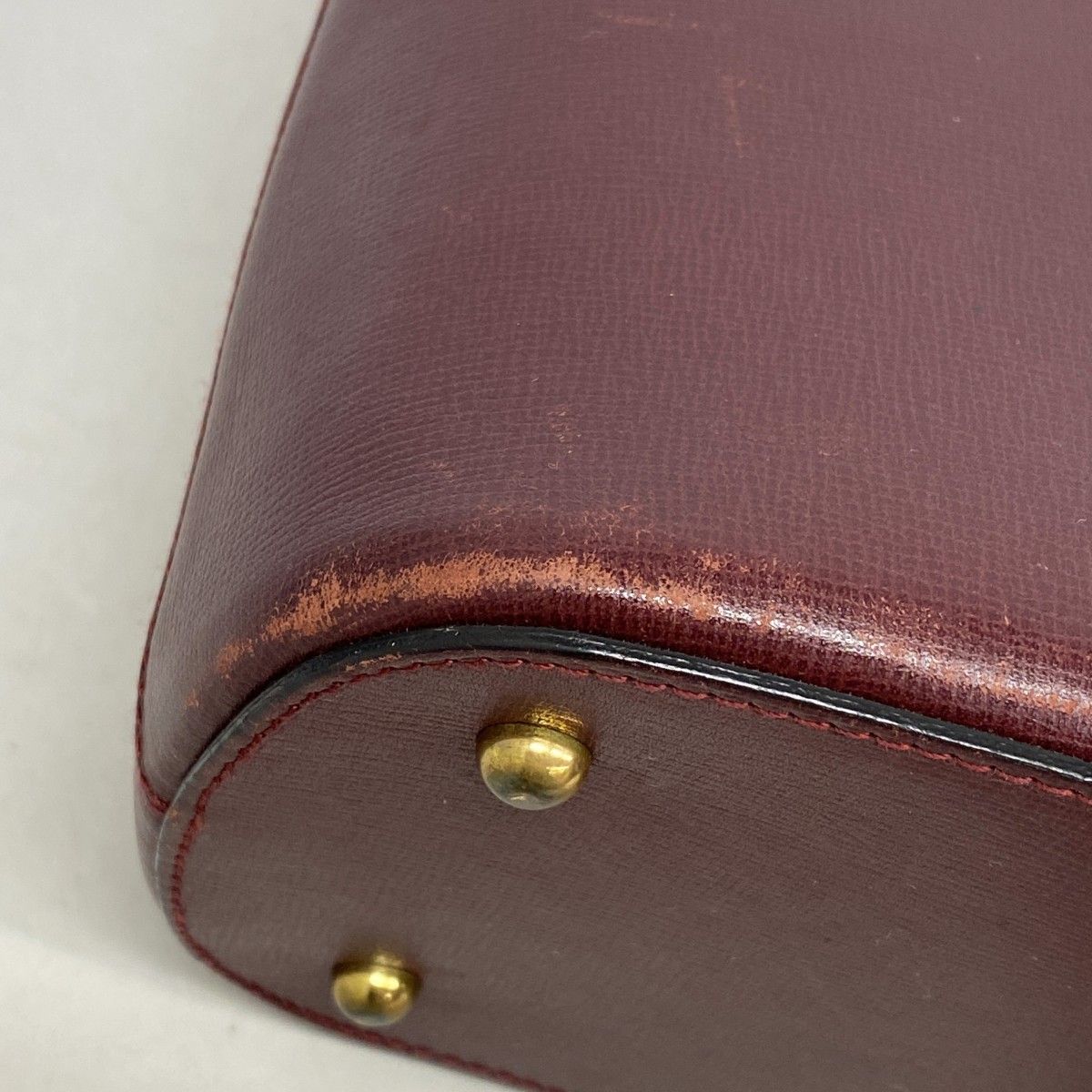Cartier Handbag Must Leather Bordeaux Gold Hardware [] Ladies