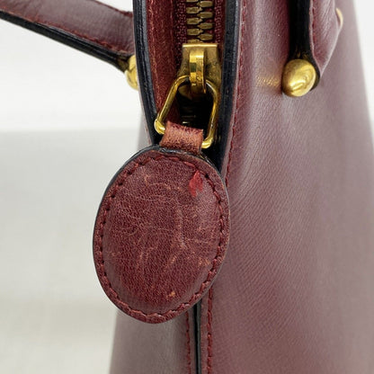 Cartier Handbag Must Leather Bordeaux Gold Hardware [] Ladies
