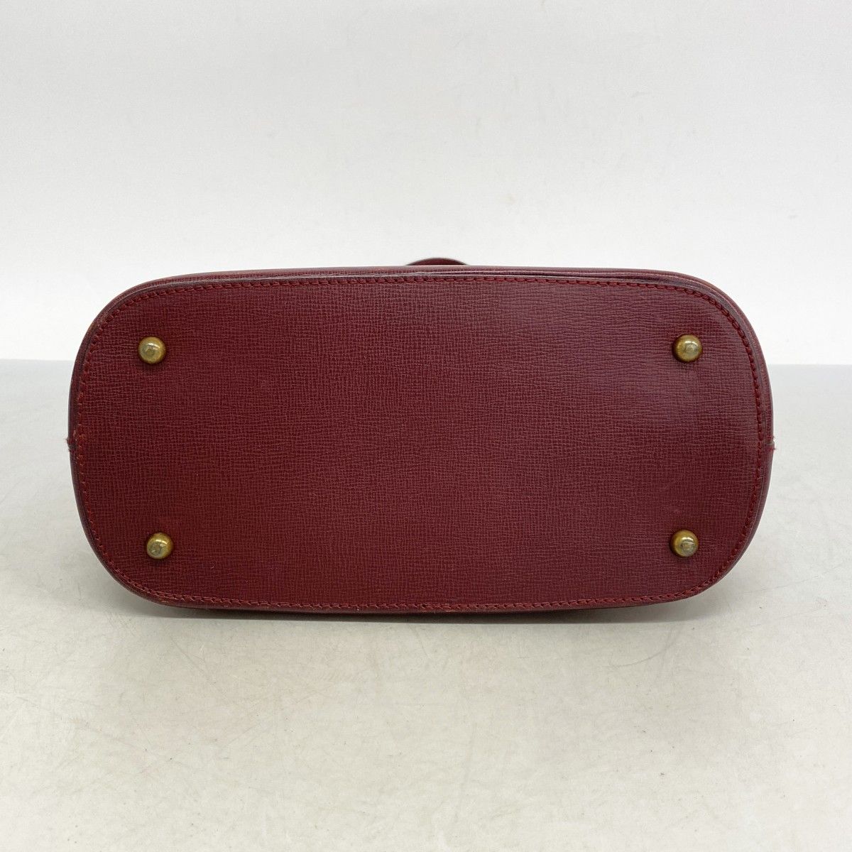 Cartier Handbag Must Leather Bordeaux Gold Hardware [] Ladies