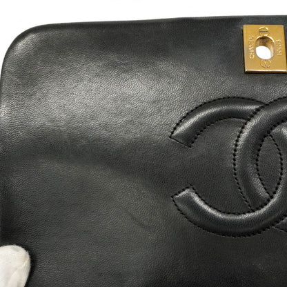 Chanel Shoulder Bag Matelasse Lambskin Black Gold Hardware [Used]