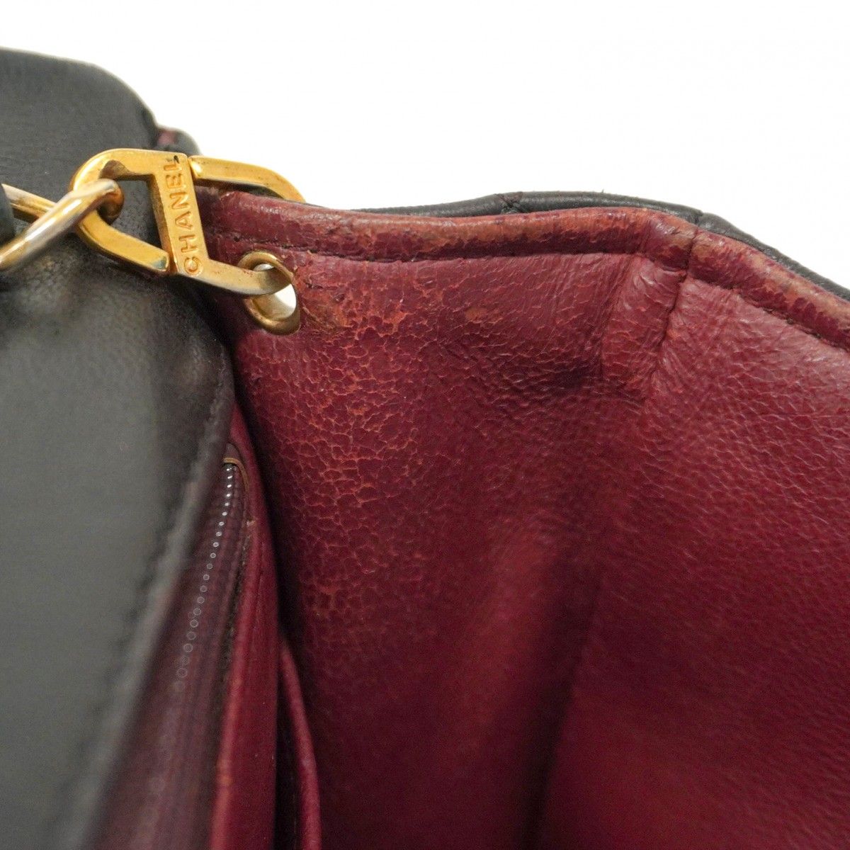 Chanel Shoulder Bag Matelasse Lambskin Black Gold Hardware [Used]