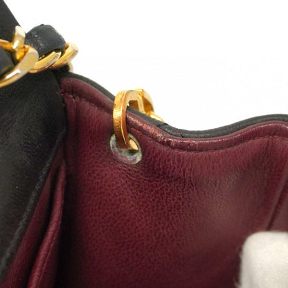 Chanel Shoulder Bag Mini Matelasse Lambskin Black Gold Hardware