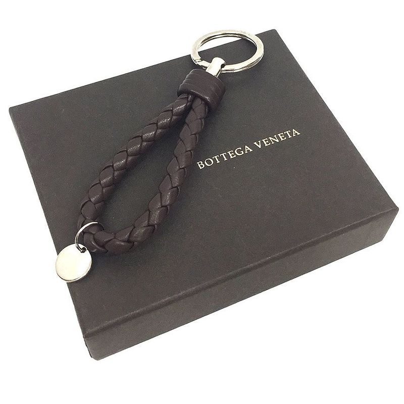 Bottega Veneta Key Ring Key Holder Intrecciato Leather Aq7637