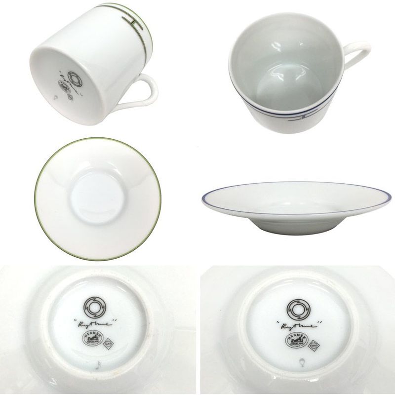 Hermes Rhythm Demitasse Cup C S 2 Customer Set Aq7670