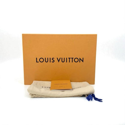 Louis Vuitton Sail Away Line Monogram Sandals Shoes Canvas Leather Navy Wedge