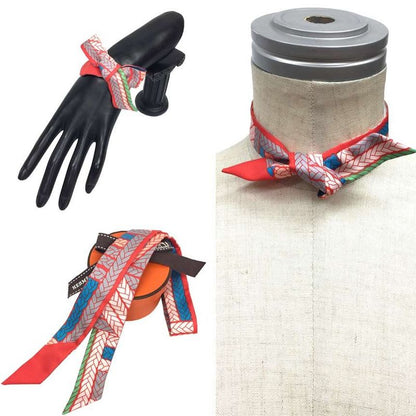 Hermes Twilly Doll Tress Es H Tie Scarf Aq7687